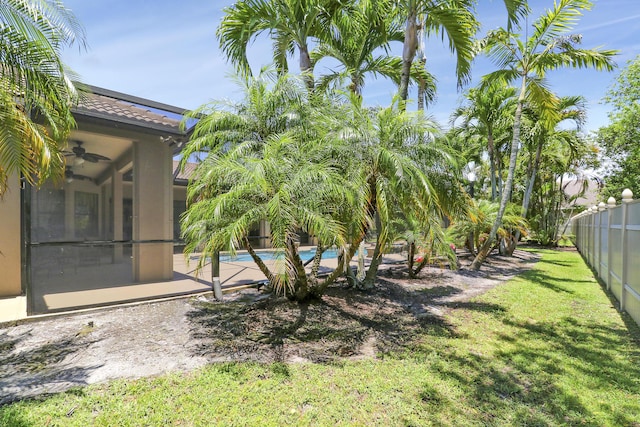 3429 SW Catskill Dr, Port Saint Lucie, FL 34953 - view of yard featuring ceiling fan
