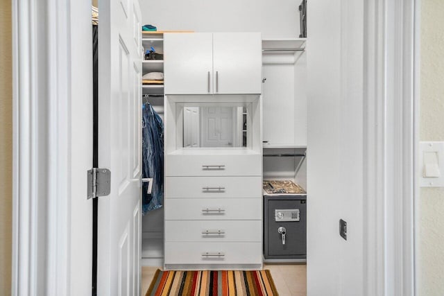 391 Isle Ct, Palm Beach Gardens, FL 33418 - walk in closet with light tile patterned floors