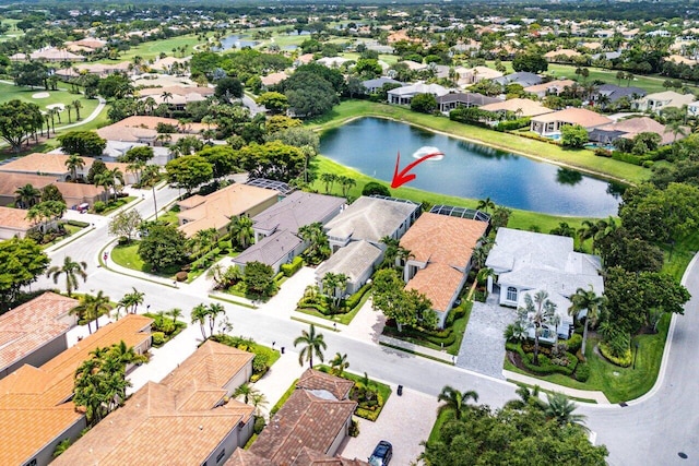 391 Isle Ct, Palm Beach Gardens, FL 33418 - aerial view of residential area featuring a nearby body of water