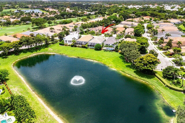 391 Isle Ct, Palm Beach Gardens, FL 33418 - aerial perspective of suburban area with a large body of water