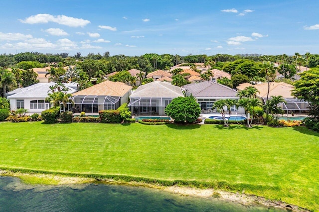 391 Isle Ct, Palm Beach Gardens, FL 33418 - aerial view of residential area with a nearby body of water