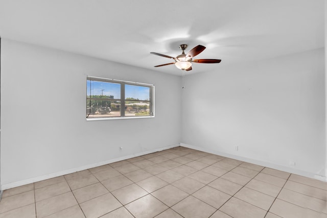 2765 Ashley Dr W Unit C, West Palm Beach, FL 33415 - spare room with a ceiling fan and light tile patterned floors