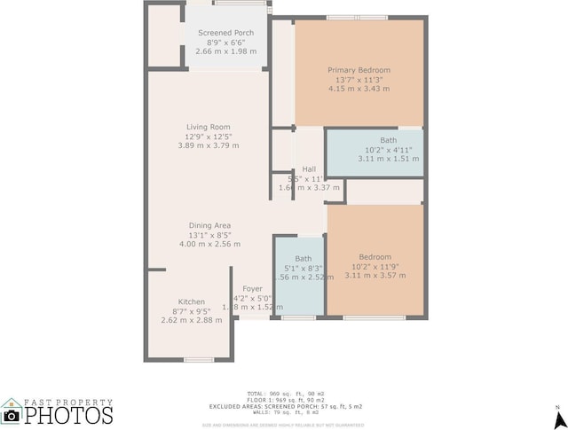 2765 Ashley Dr W Unit C, West Palm Beach, FL 33415 - view of room layout