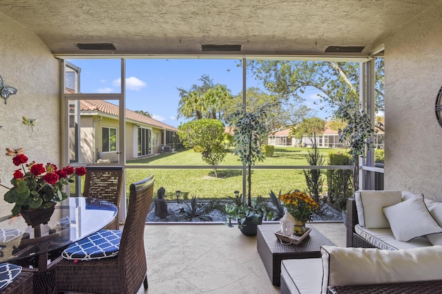 6392 Long Key Ln, Boynton Beach, FL 33472 - sunroom / solarium with an outdoor hangout area
