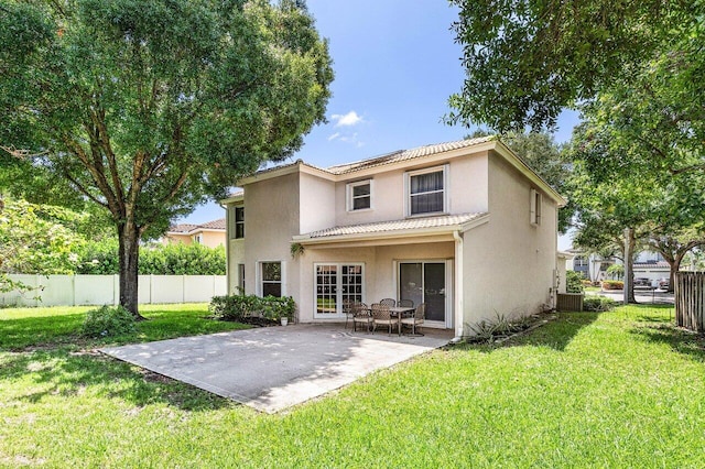3995 Majestic Palm Way, Delray Beach, FL 33445 - back of house with stucco siding, a patio, and a tiled roof