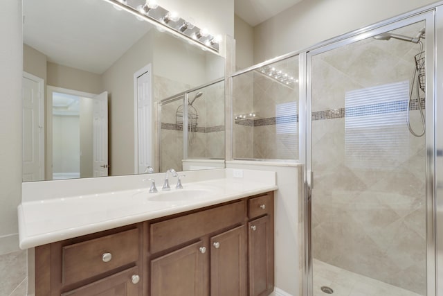 10479 SW Visconti Way, Port Saint Lucie, FL 34986 - bathroom featuring vanity and a shower stall