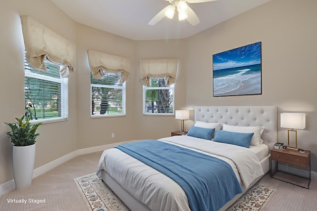 10479 SW Visconti Way, Port Saint Lucie, FL 34986 - bedroom with carpet flooring and ceiling fan