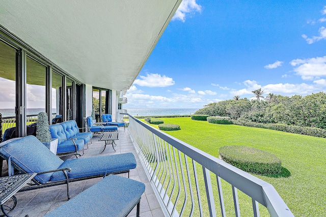 2100 S Ocean Blvd S Unit 206S, Palm Beach, FL 33480 - balcony with a water view