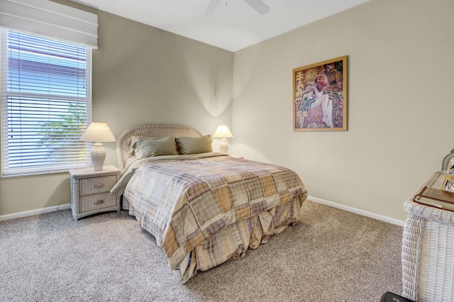 3346 NW 53rd Cir, Boca Raton, FL 33496 - bedroom with carpet and ceiling fan