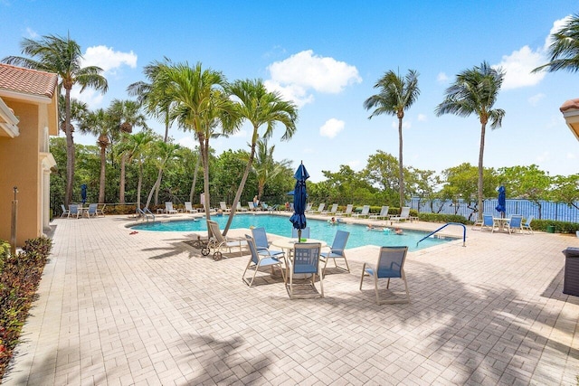 800 Scotia Dr Unit 102, Hypoluxo, FL 33462 - community pool with a patio