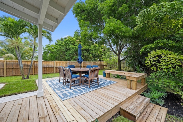 1567 NE Sottong Ave, Jensen Beach, FL 34957 - deck with outdoor dining space