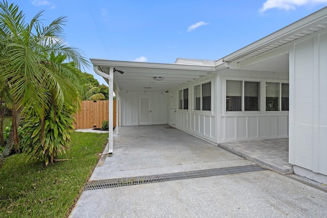 1567 NE Sottong Ave, Jensen Beach, FL 34957 - view of patio with a carport