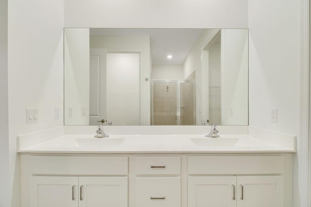 14556 Wiley Range Rd, Delray Beach, FL 33446 - full bathroom with a shower stall and double vanity