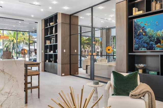207 W Coconut Palm Rd, Boca Raton, FL 33432 - lobby with expansive windows and recessed lighting