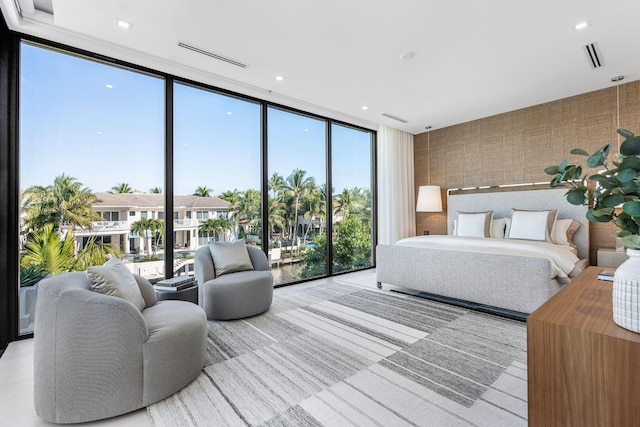 207 W Coconut Palm Rd, Boca Raton, FL 33432 - bedroom featuring expansive windows