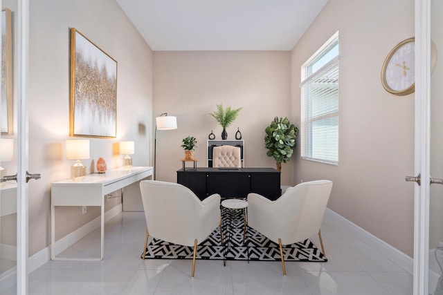 8650 SW Felicita Way, Port Saint Lucie, FL 34987 - office with baseboards and light tile patterned flooring