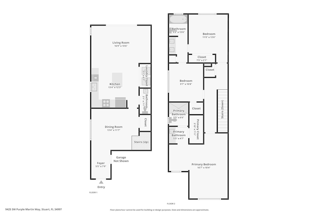 9425 SW Purple Martin Way, Stuart, FL 34997 - view of floor plan / room layout