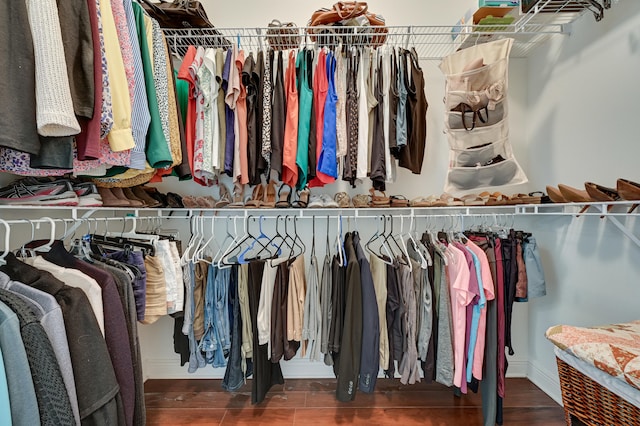 5857 NW Leghorn Ave, Port Saint Lucie, FL 34986 - walk in closet with wood finished floors
