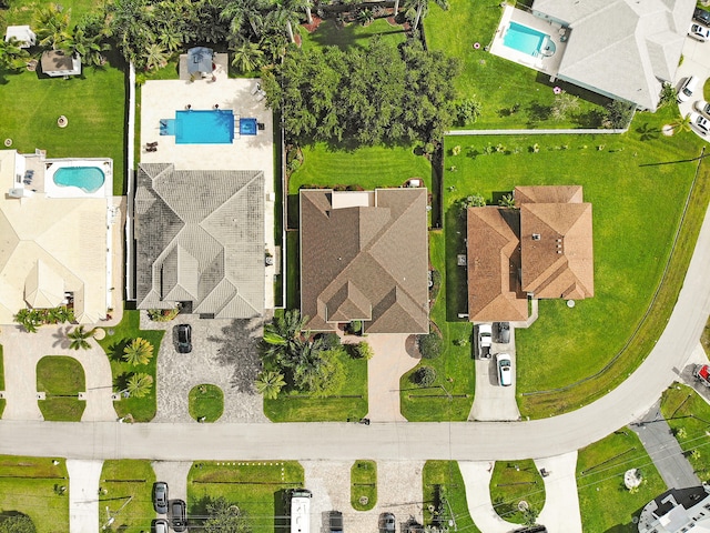 5857 NW Leghorn Ave, Port Saint Lucie, FL 34986 - aerial view of a pool