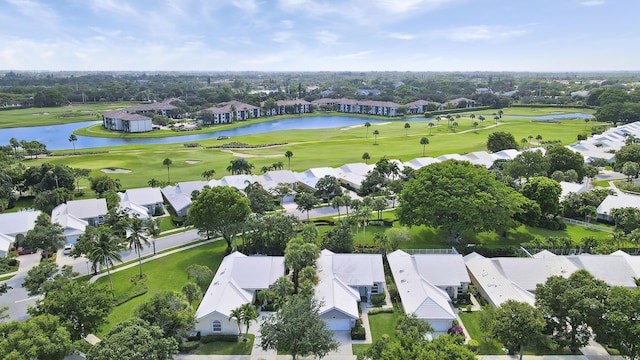 1365 Wilderness Rd, West Palm Beach, FL 33409 - aerial perspective of suburban area with a golf course and a nearby body of water