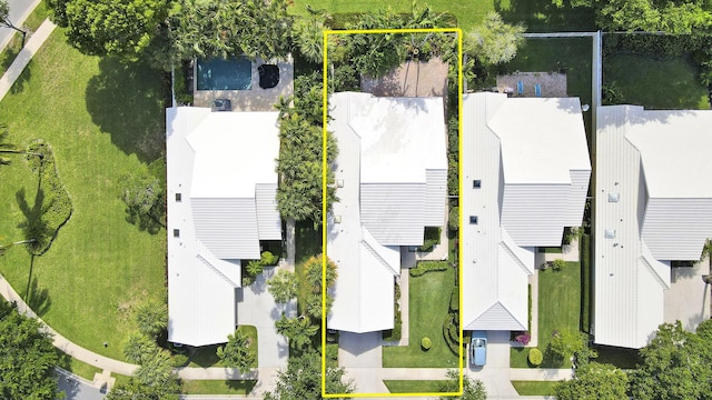 1365 Wilderness Rd, West Palm Beach, FL 33409 - aerial overview of property's location with property parcel outlined