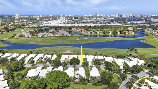 1365 Wilderness Rd, West Palm Beach, FL 33409 - view of property location with city skyline, a large body of water, and nearby suburban area