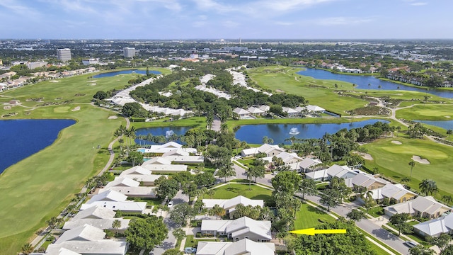 1365 Wilderness Rd, West Palm Beach, FL 33409 - aerial overview of property's location with a local golf course and nearby suburban area