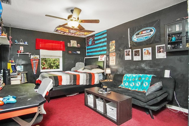 3283 SE W Snow Rd, Port Saint Lucie, FL 34984 - bedroom with carpet flooring and ceiling fan