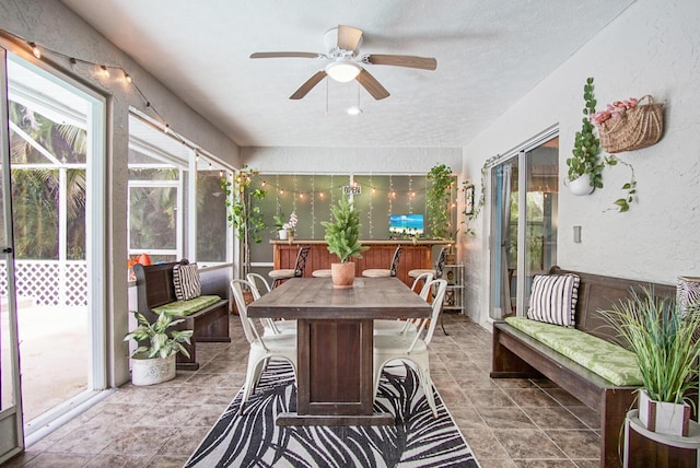 3283 SE W Snow Rd, Port Saint Lucie, FL 34984 - sunroom / solarium featuring plenty of natural light and a textured ceiling