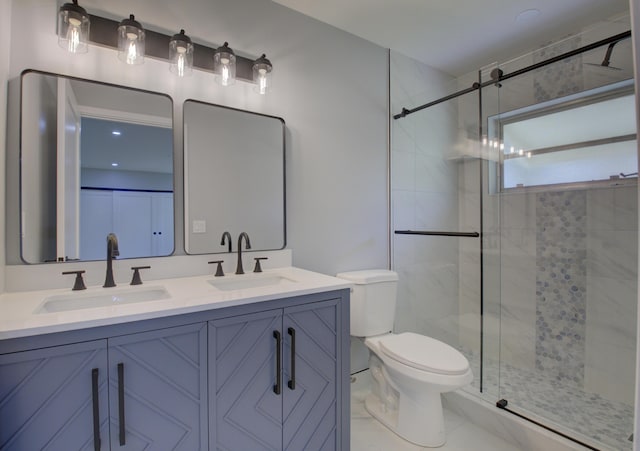 5073 Lakefront Blvd Unit D, Delray Beach, FL 33484 - full bath with double vanity and a stall shower