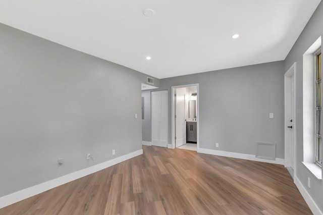5073 Lakefront Blvd Unit D, Delray Beach, FL 33484 - spare room with light wood finished floors and recessed lighting