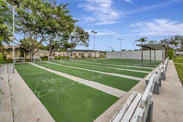 5073 Lakefront Blvd Unit D, Delray Beach, FL 33484 - surrounding community featuring shuffleboard and a residential view
