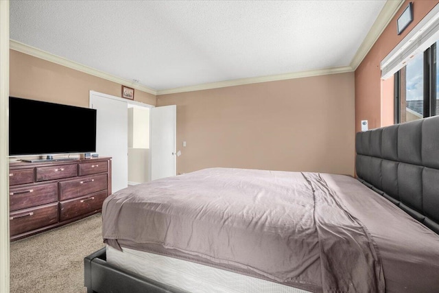 18103 SW 143rd Pl, Miami, FL 33177 - bedroom with ornamental molding, carpet flooring, and a textured ceiling