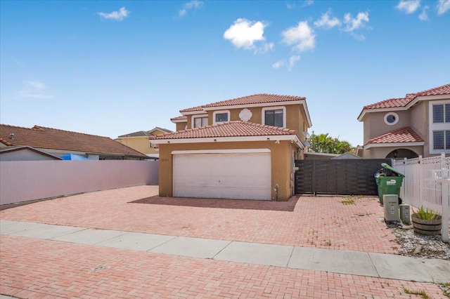 18103 SW 143rd Pl, Miami, FL 33177 - mediterranean / spanish-style home featuring stucco siding, a garage, decorative driveway, and a tile roof