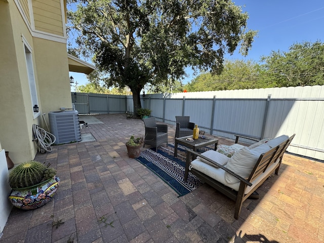 2799 Saranac Ave, West Palm Beach, FL 33409 - fenced backyard featuring a patio area