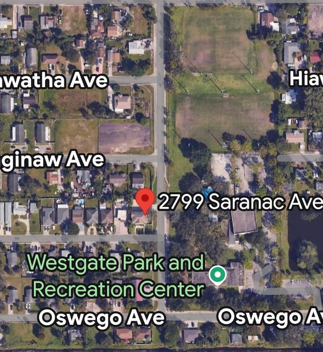 2799 Saranac Ave, West Palm Beach, FL 33409 - aerial map of property and surrounding area