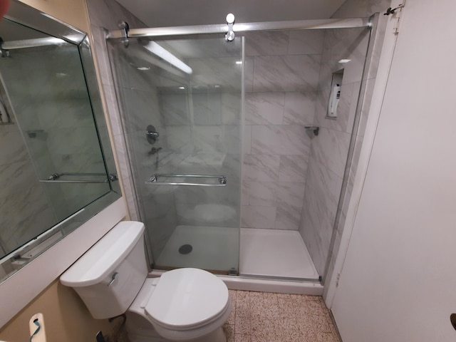 3531 Tall Pine Way Unit B-2, Greenacres, FL 33463 - full bathroom with speckled floor and a stall shower