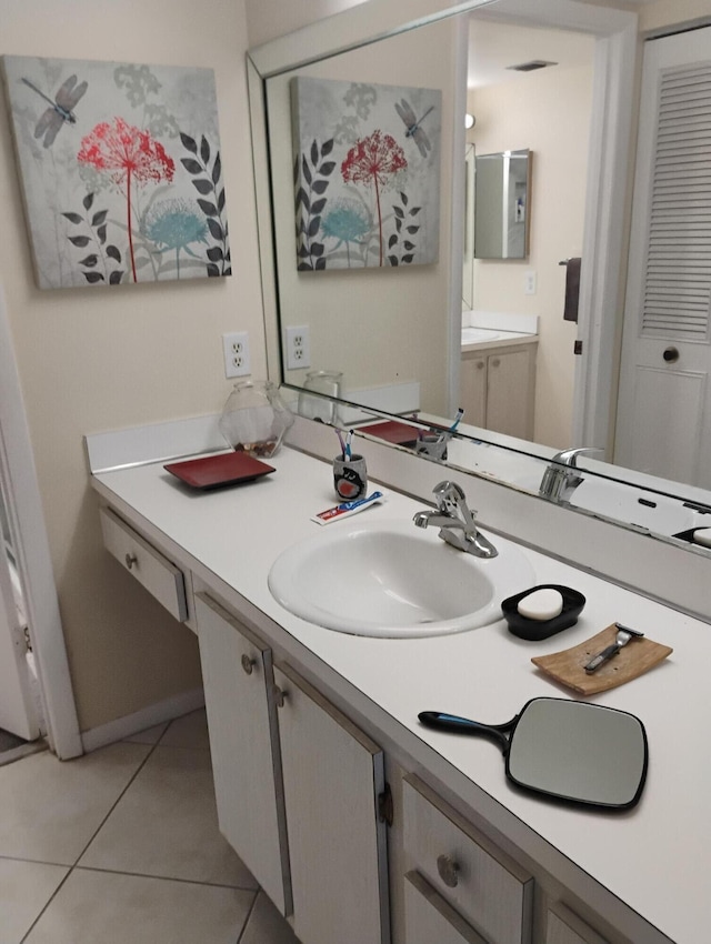 3531 Tall Pine Way Unit B-2, Greenacres, FL 33463 - bathroom with vanity and tile patterned flooring