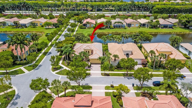 9724 Via Grandezza, Wellington, FL 33411 - aerial perspective of suburban area featuring a nearby body of water