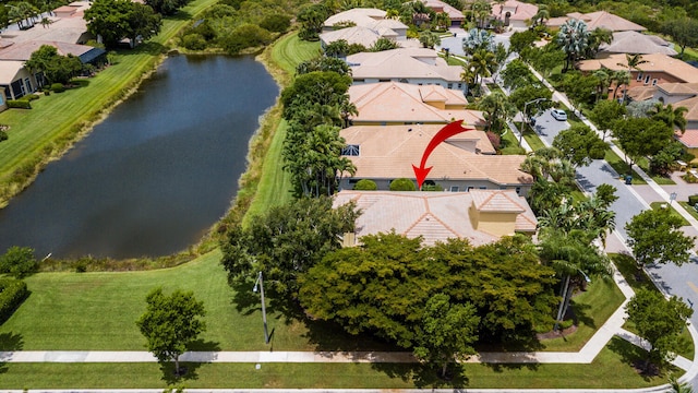 9724 Via Grandezza, Wellington, FL 33411 - aerial perspective of suburban area featuring a nearby body of water