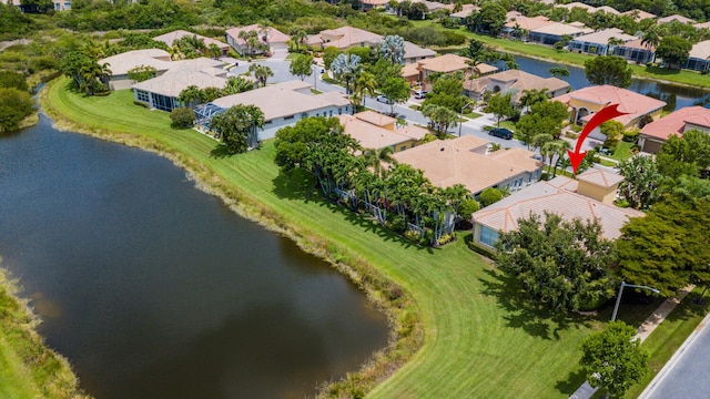 9724 Via Grandezza, Wellington, FL 33411 - aerial perspective of suburban area featuring a large body of water