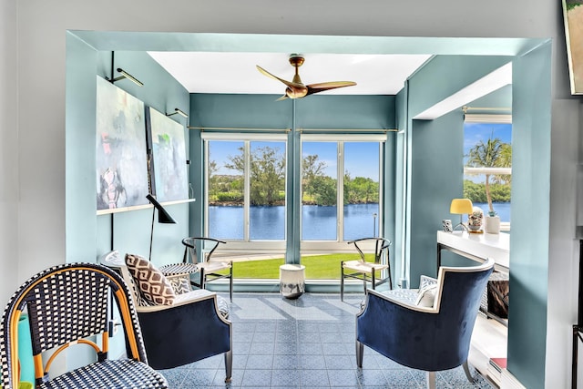 2 Colonial Club Dr Unit 203, Boynton Beach, FL 33435 - sunroom / solarium with a water view and plenty of natural light