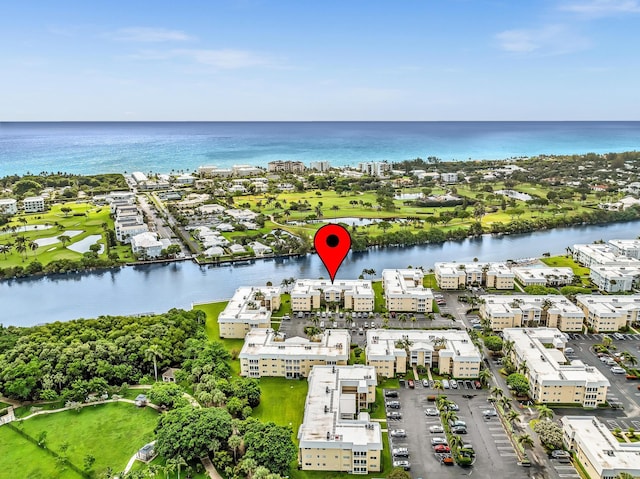 2 Colonial Club Dr Unit 203, Boynton Beach, FL 33435 - aerial view of a nearby body of water and apartment complex / building