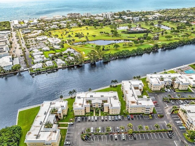 2 Colonial Club Dr Unit 203, Boynton Beach, FL 33435 - drone / aerial view of a nearby body of water and a local golf course