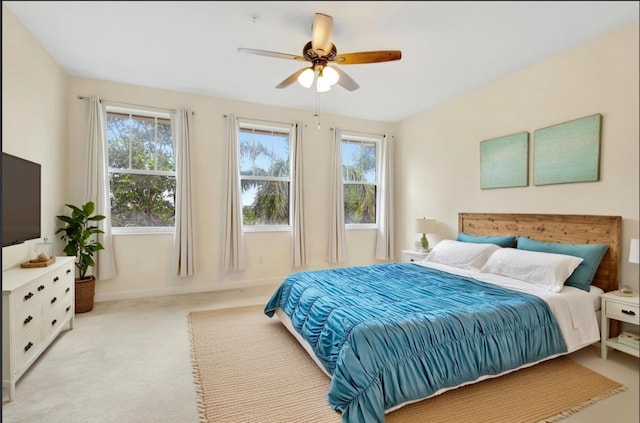 770 Millbrae 4 Ct Unit 4, West Palm Beach, FL 33401 - bedroom featuring light colored carpet and a ceiling fan
