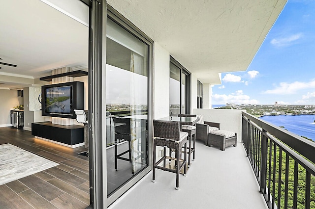 2001 N Ocean Blvd Unit 1804, Boca Raton, FL 33431 - balcony featuring a water view