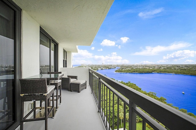 2001 N Ocean Blvd Unit 1804, Boca Raton, FL 33431 - balcony with a water view