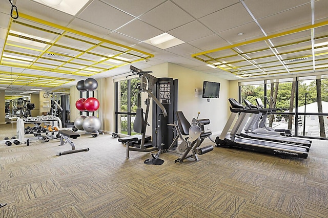 2001 N Ocean Blvd Unit 1804, Boca Raton, FL 33431 - workout area featuring carpet floors