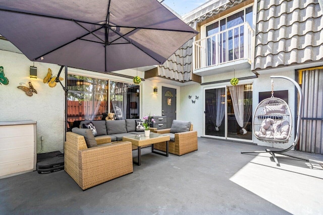 22180 Boca Rancho Dr Unit B, Boca Raton, FL 33428 - patio / terrace with an outdoor hangout area and a patio