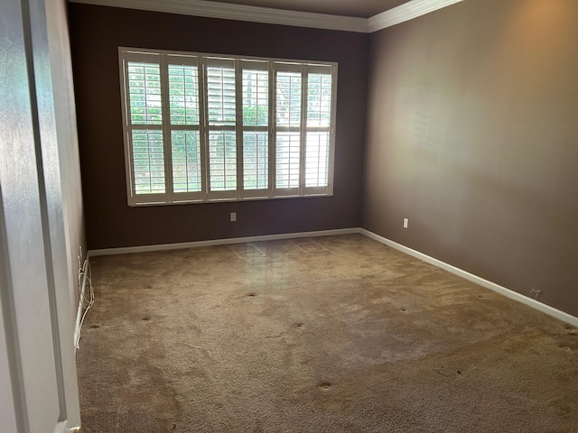 9916 E Tallyrand Dr, Lake Worth, FL 33467 - unfurnished room featuring crown molding, plenty of natural light, and carpet